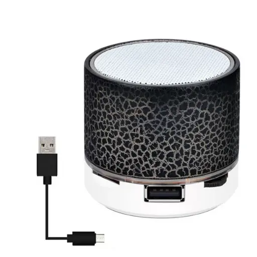 Mini Bocina Metal A10, Mini tarjeta de Audio, Bluetooth, inserto de luz , Subwoofer portátil